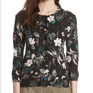 Kate Spade Botanical Print Cardigan